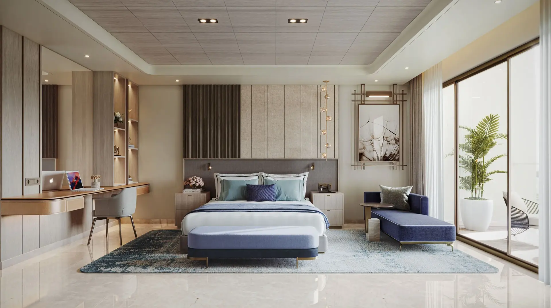 4 BHK master bedroom